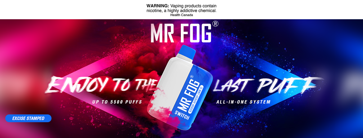 New Mr. Fog Switch 5500 Puffs Disposable Vape