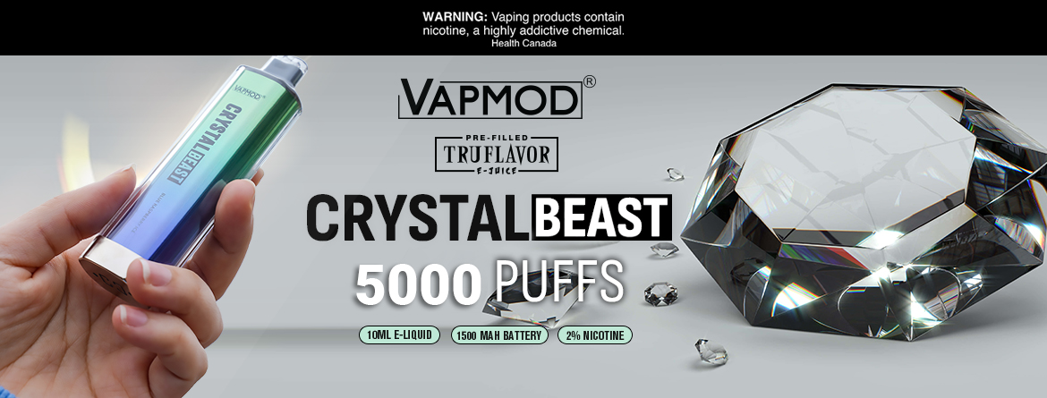 Crystal Beast 5000 Puffs Disposable Vape By Vapmod!!!!