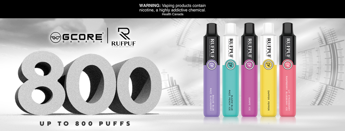 New G Core Rufpuf 800 Puffs Disposable Vapes