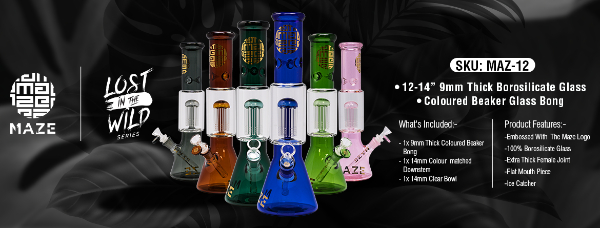 Maze 12 Inches Glass Bongs