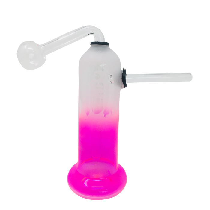 Pink Frosty Oil Bong 6 Inches