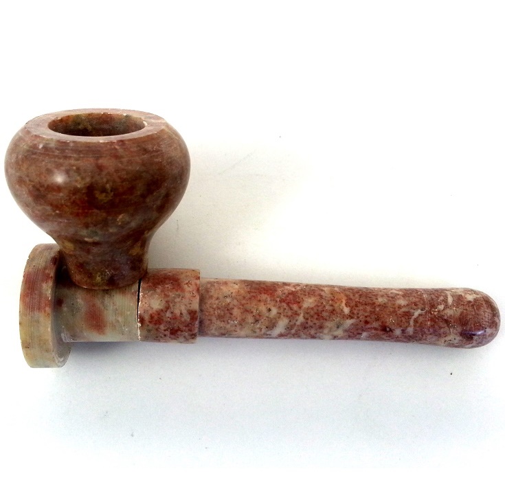 Hand Crafted Mushroom Stone Pipe