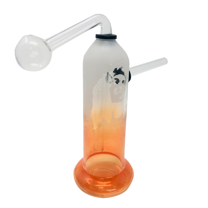 Orange Frosty Oil Bong 6 Inches