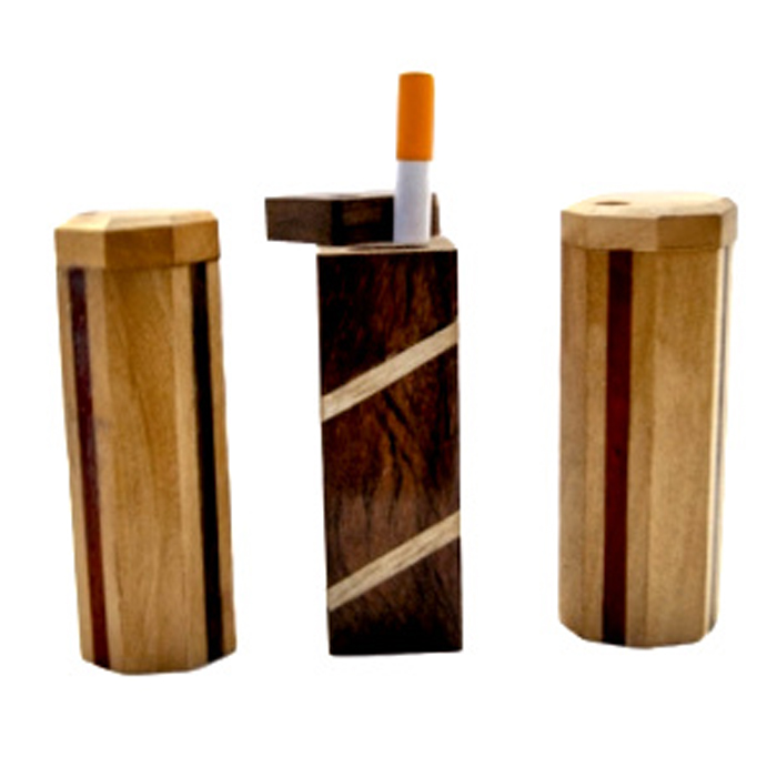 COLORED MOLDED WOODEN HEXA DUGOUT 4 INCHES