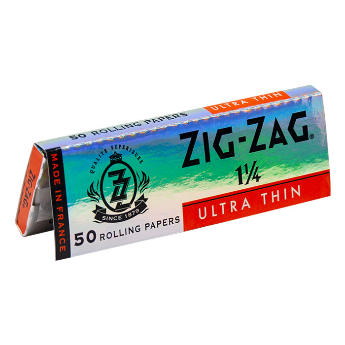 Zig Zag Silver Ultra Thin 1.25 Rolling Papers Ct 25