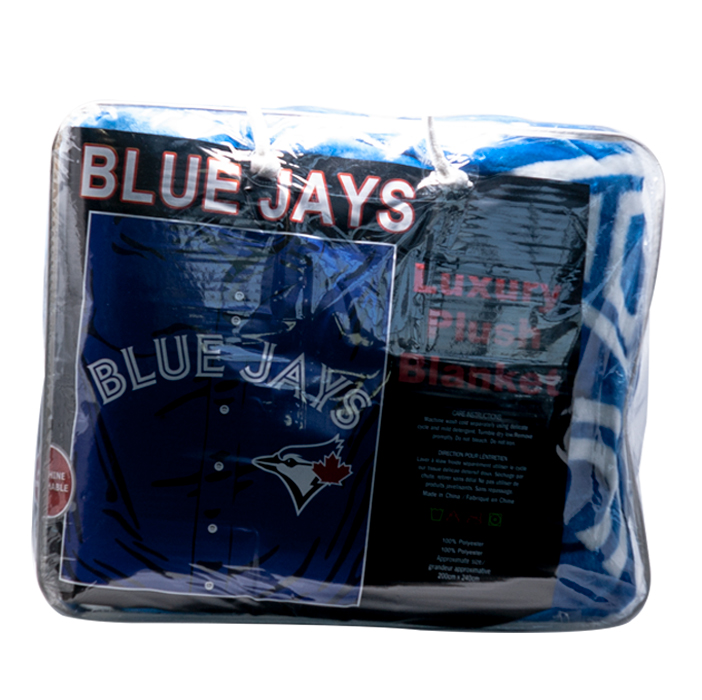 Blue Jays Queen Size Plush Blanket