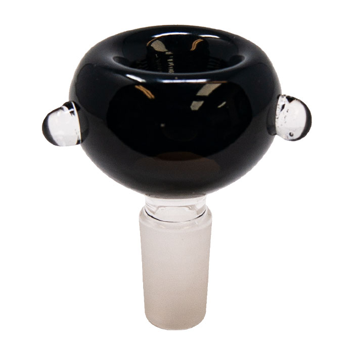 Round Black Glass Bowl 14mm