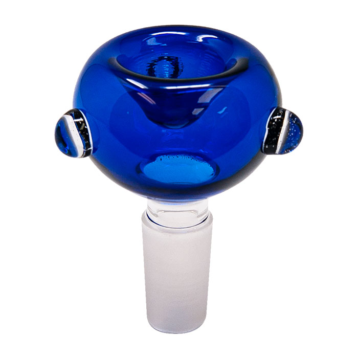 Round Blue Glass Bowl 14mm