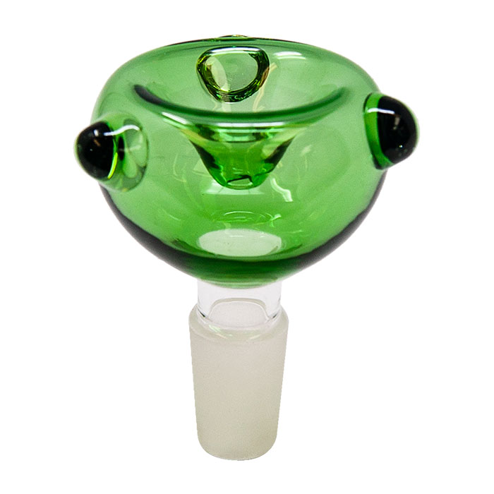 Round Green Glass Bowl 14mm