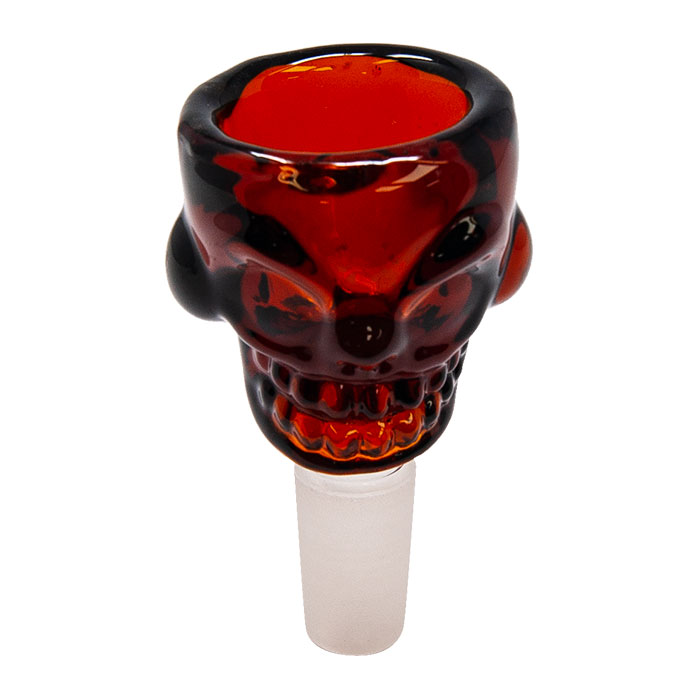 Skull Amber Glass Bowl 14mm