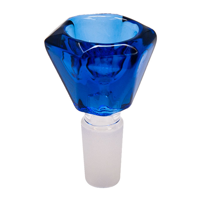 Hexagon Blue Glass Bowl 14mm