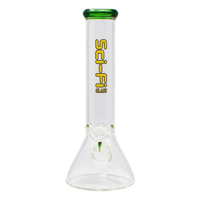 Green Sci Fi Glass Bong 12 Inches