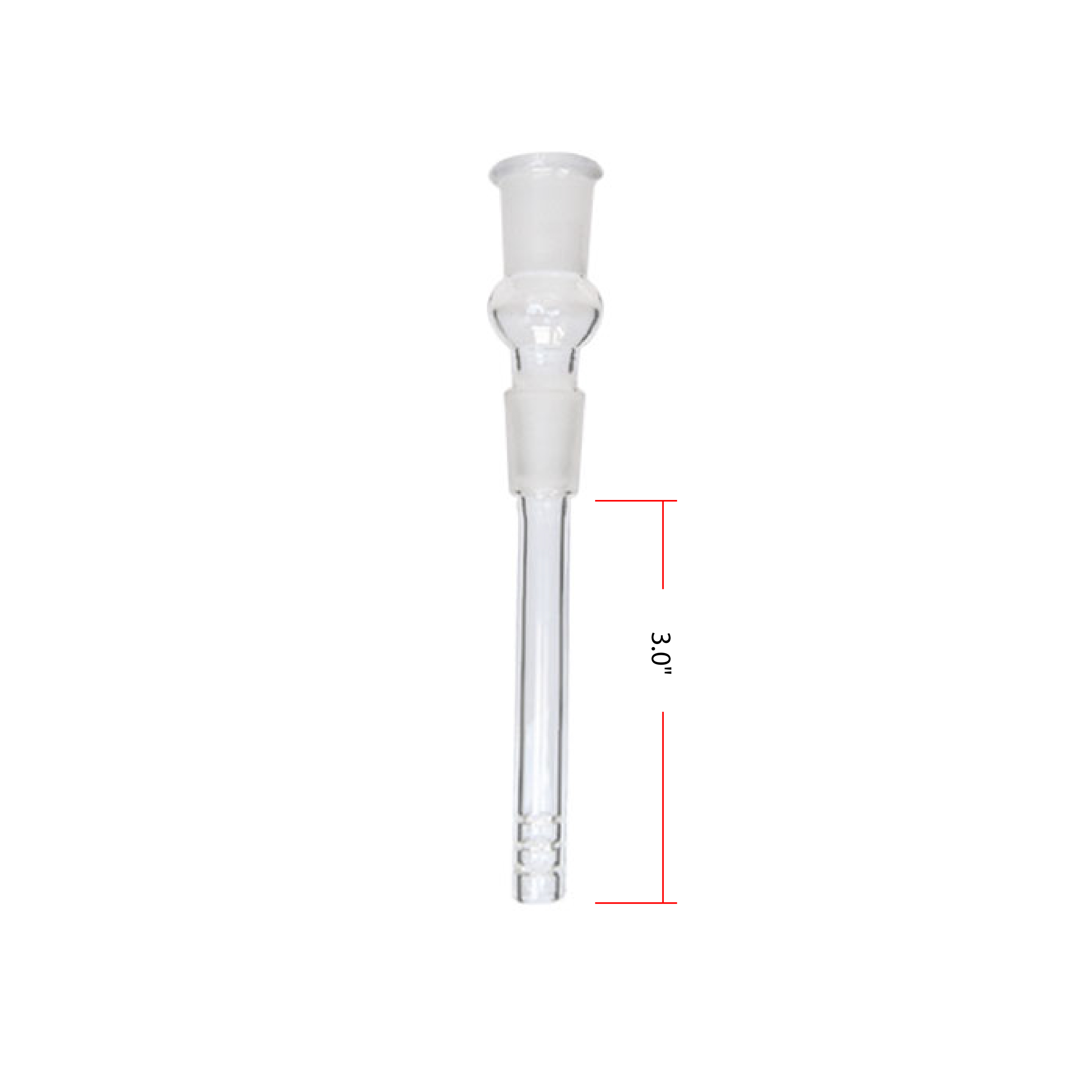 Plain Glass 3 Inches Down Stem With 14mm Joint