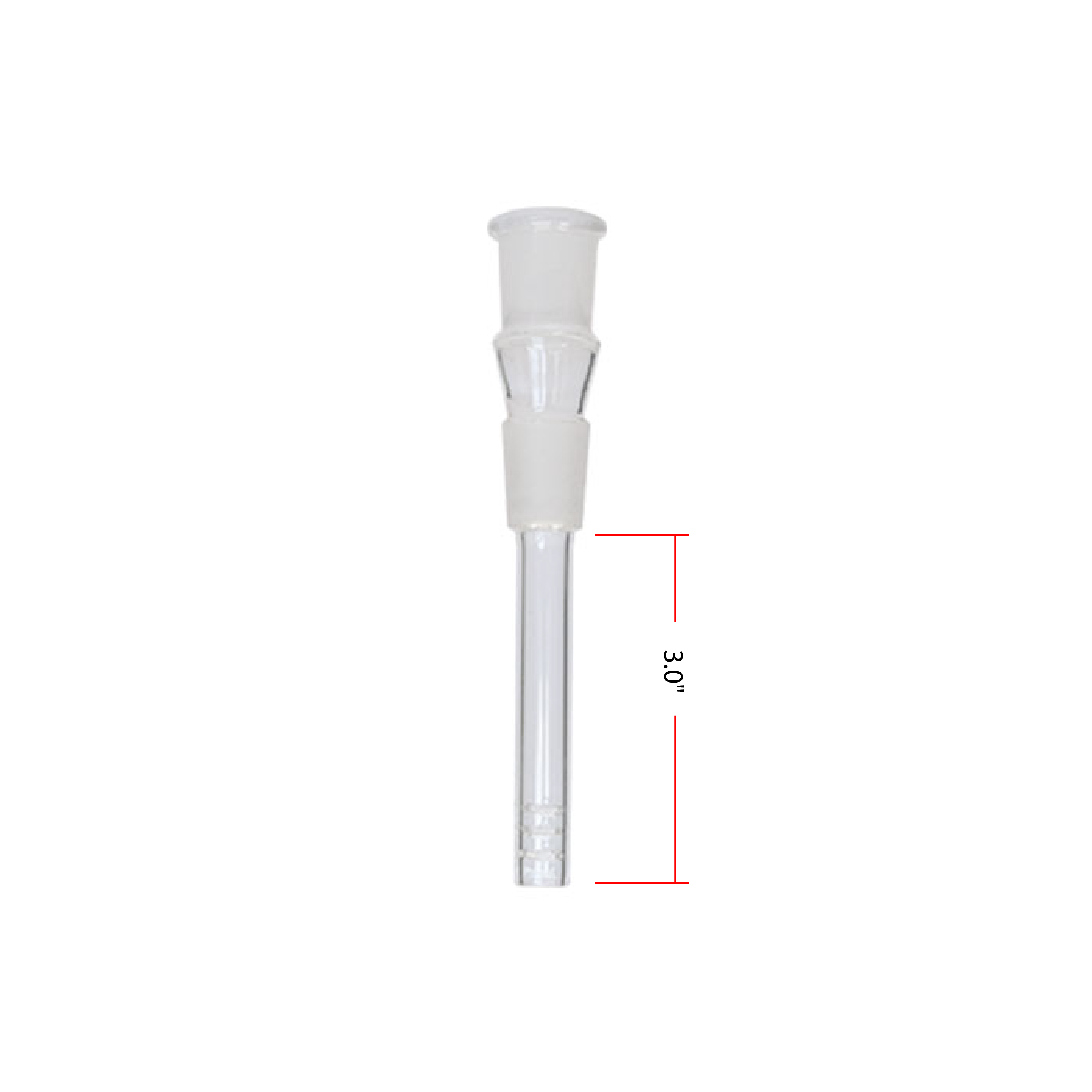 Plain Glass 3 Inches Down Stem With 19mm Joint
