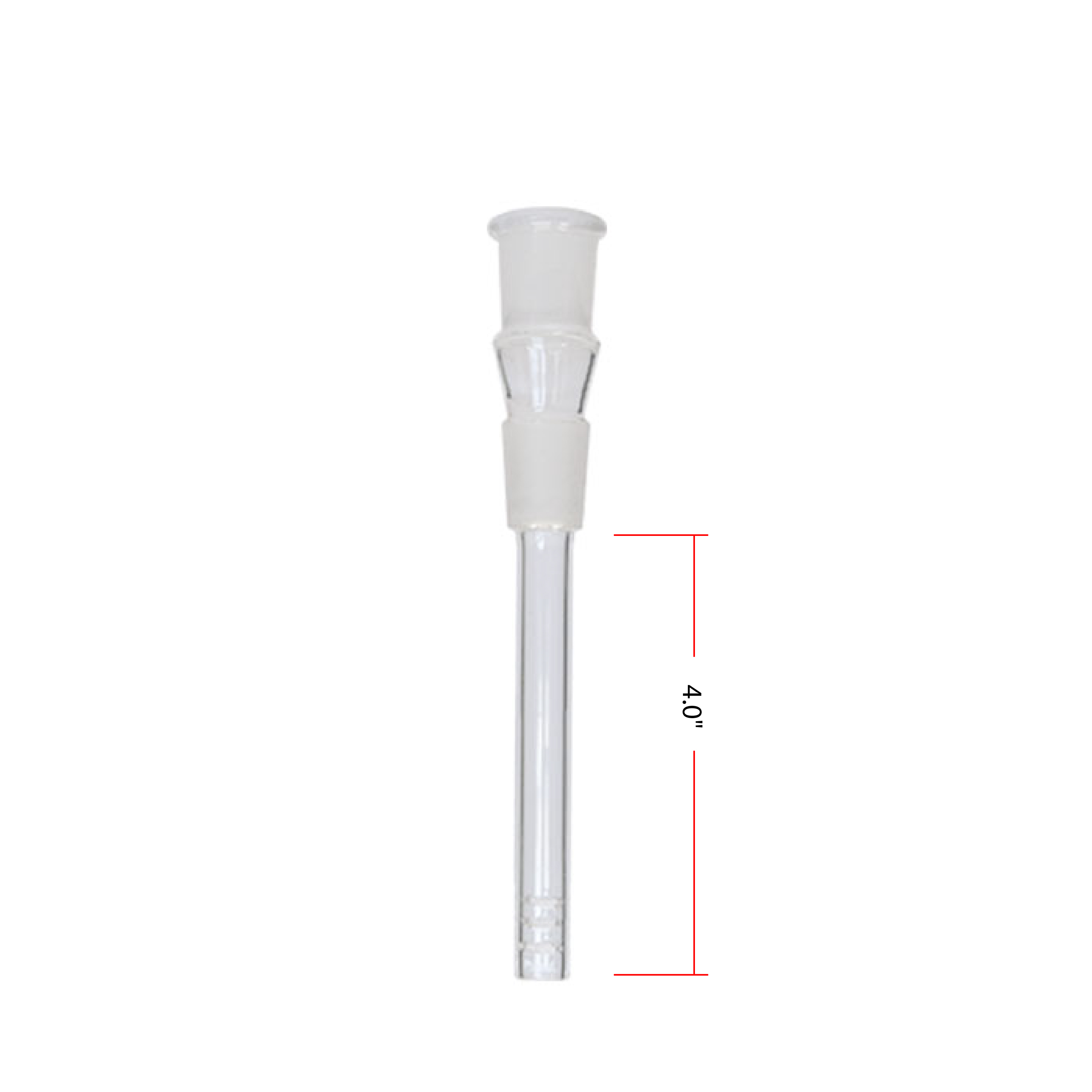 Plain Glass 4 Inches Down Stem With 19mm Joint