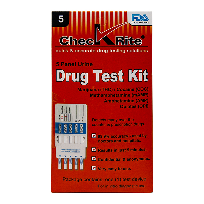 Check Rite Panel 5 Drug Test Kit