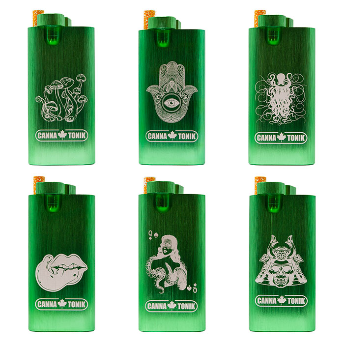 Green Aluminium Dugout With Assorted Pictures Display of 6