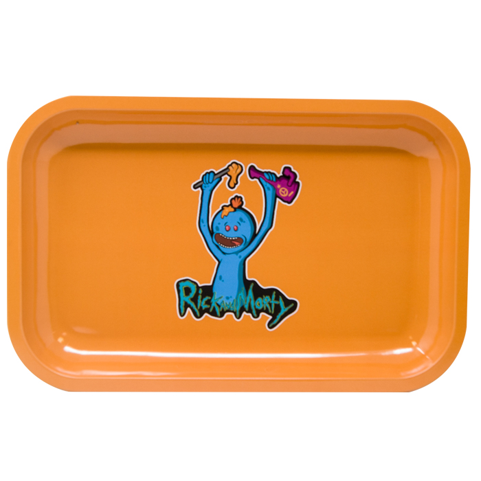 Blue And Orange Rick And Morty Rolling Tray Large