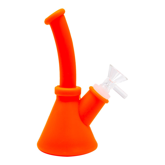Red Silicone 6.5 Inches Bong