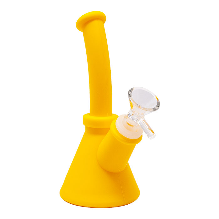Yellow Silicone 6.5 Inches Silicone Bong