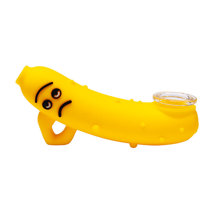 Banana Silicone Yellow Hand Pipe