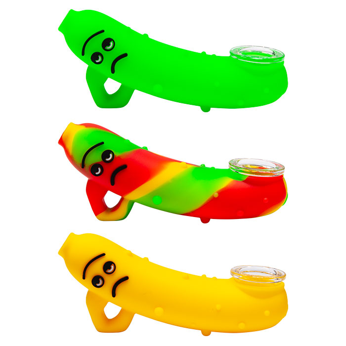 Banana Silicone Multi Colored Hand Pipe