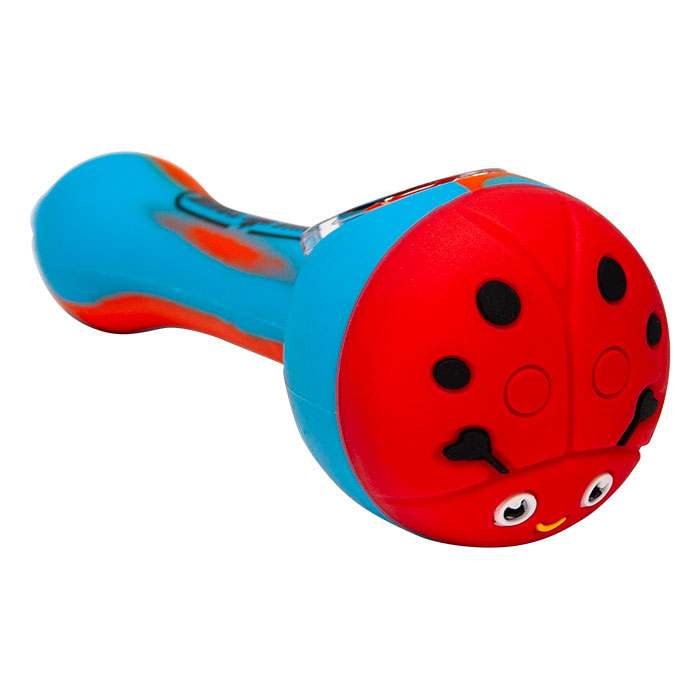 Cannatonik Ladybug Silicone Blue Hand Pipe