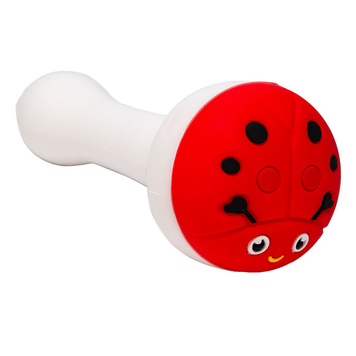 Cannatonik Ladybug Silicone White Hand Pipe