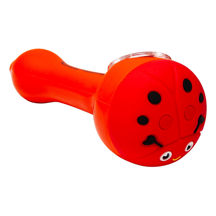 Cannatonik Ladybug Silicone Orange Hand Pipe