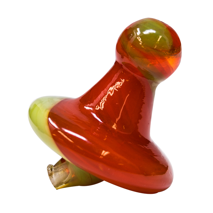 Red And Green Glass Carb Cap