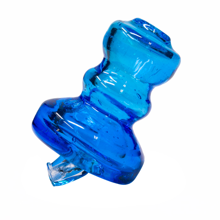 Light Blue Glass Carb Cap