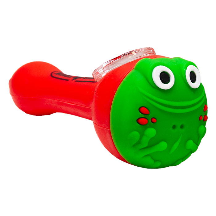 Cannatonik Frog Silicone Red Hand Pipe