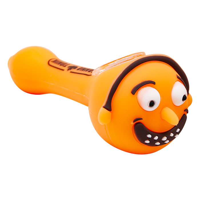 Cannatonik Morty Silicone Orange Smoking Pipes