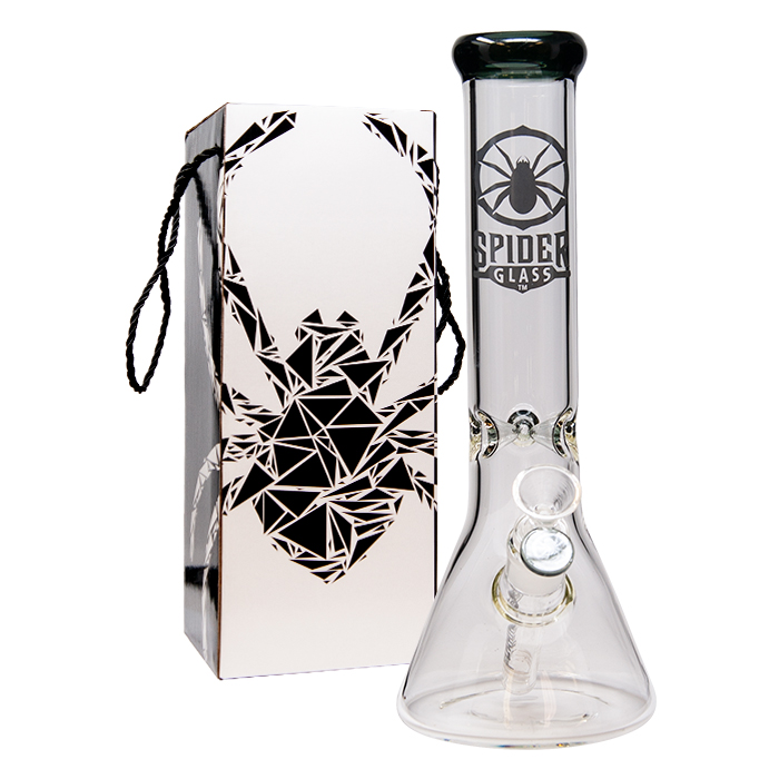 Grey Spider Glass Bong 12 Inches