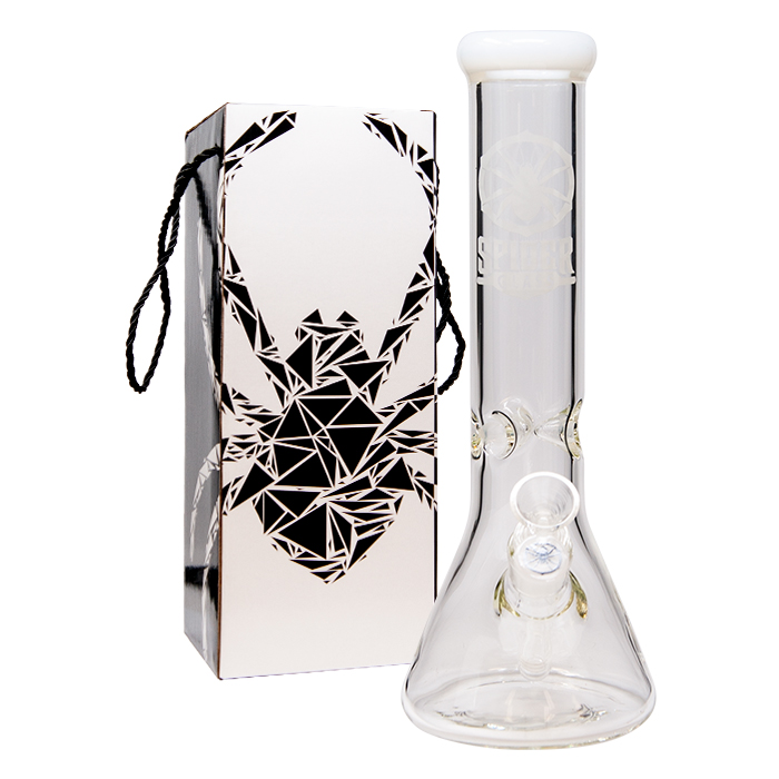 White Spider Glass Bong 12 Inches