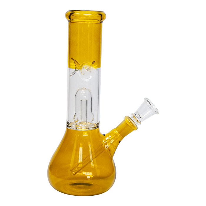 Bulk Yellow Bell Percolator Glass Bong 8 Inches- Wholesaler