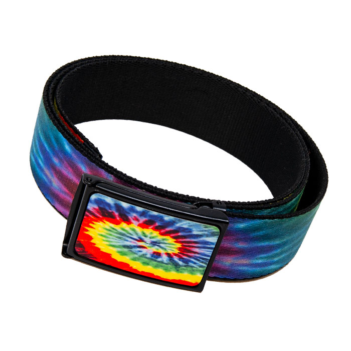 Tie And Dye Multi Color Graphic Belt
