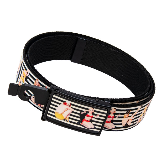 Naughty Girls Multi Color Graphic Belt