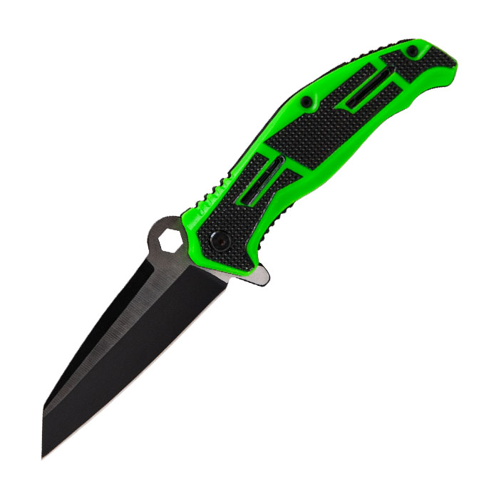 Black And Green Razor Tactical survival knife