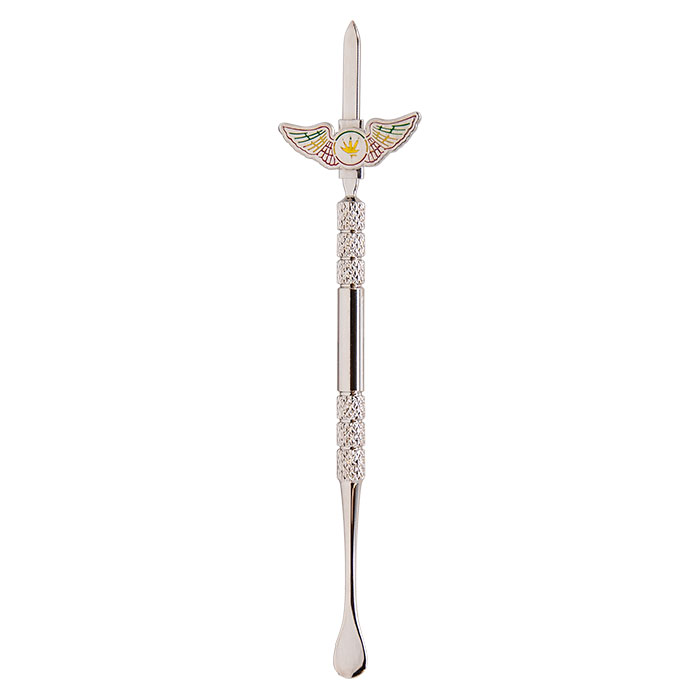 Wings Stainless Steel Dabber Stick With Sharp Point And Scooper