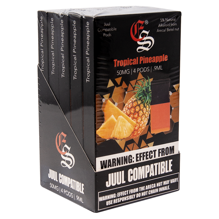 Juul Compatible Tropical Pineapple Pods Display Of 5