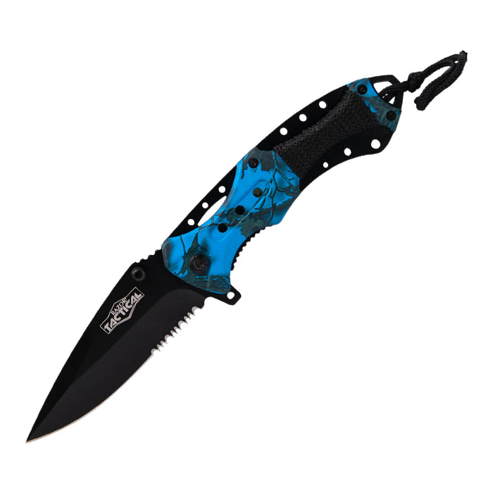 Razor Tactical Blue Survival Knife
