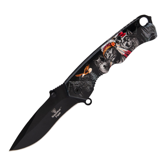 Snake Eyes Tactical Outdoor Chief and Wolf Rescue Knife