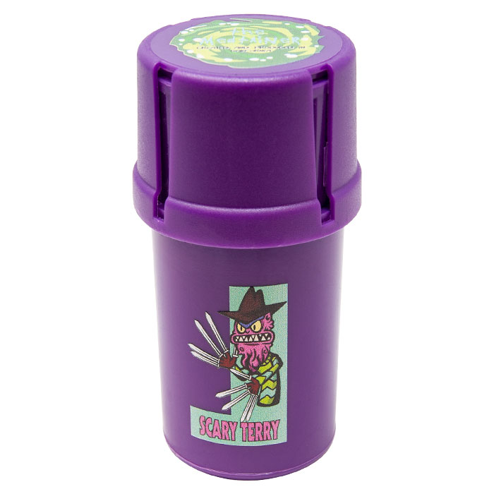 Purple Medtainer Rick N Morty Smell Proof Storage And Grinder