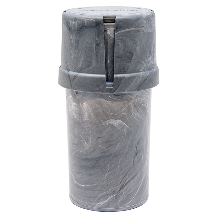Grey Marble Medtainer Smell Proof Storage And Grinder