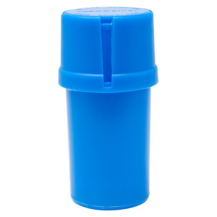 Blue Solid Medtainer Smell Proof Storage And Grinder