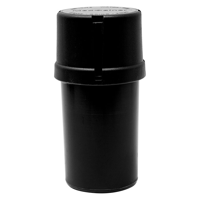 Black Solid Medtainer Smell Proof Storage And Grinder