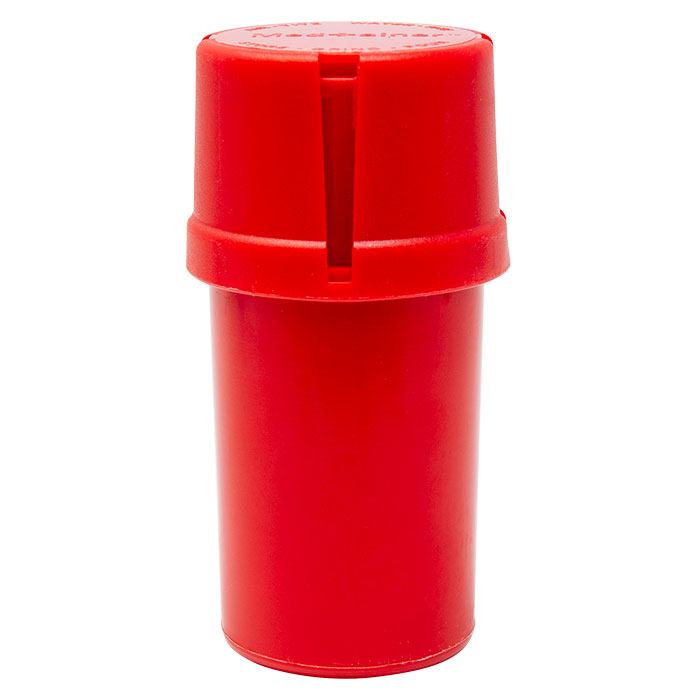 Red Solid Medtainer Smell Proof Storage And Grinder