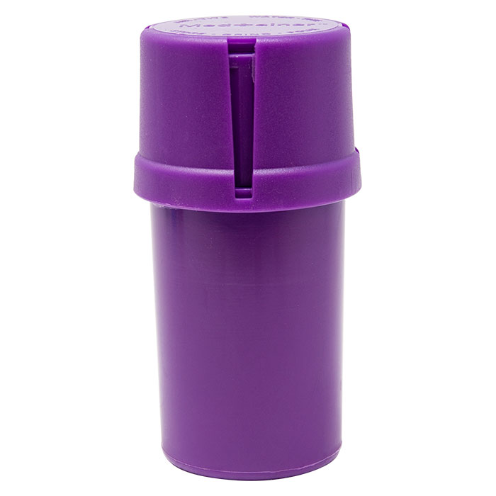 Purple Solid Medtainer Smell Proof Storage And Grinder