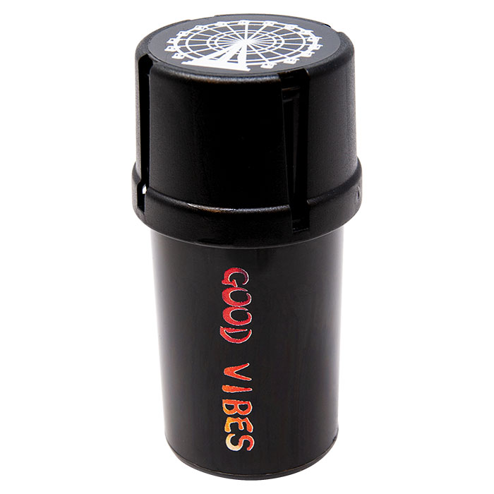Chellin Black Medtainer Smell Proof Storage And Grinder